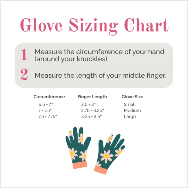 Floral Arm-Saver Garden Gloves