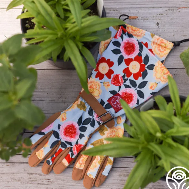 Floral Arm-Saver Garden Gloves