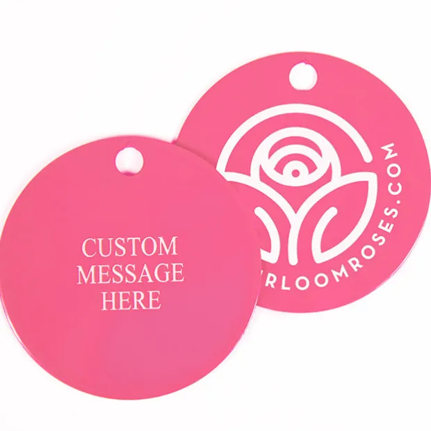 Pink Custom Plant Tag With Your Own Message